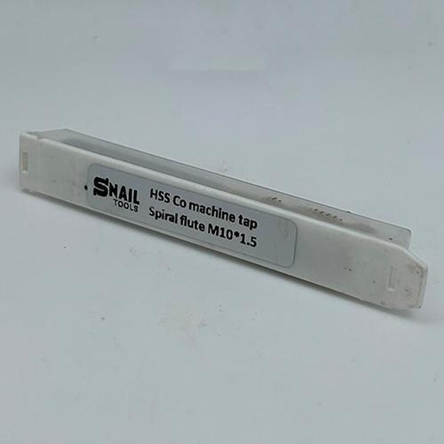 Snail Tools HSS M2 Spiral Flute Machine Tap (M10 x 1.5 Coarse Pitch)