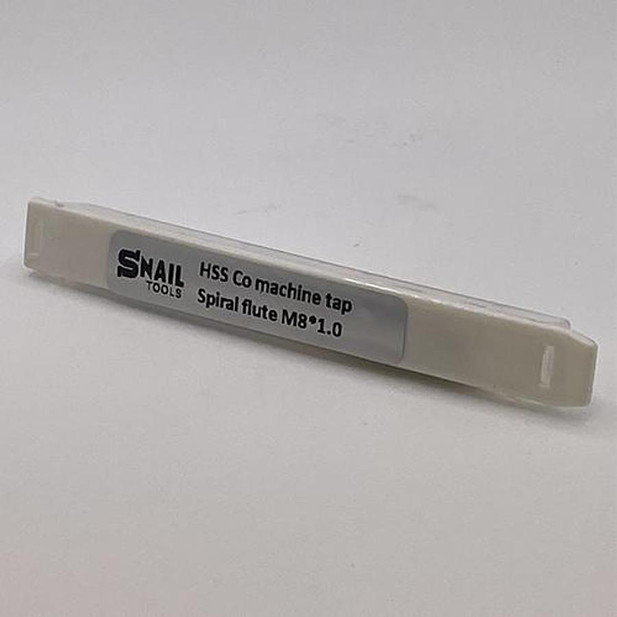 Snail Tools HSS-Co Spiral Flute Machine Tap (M8 x 1.0 Fine Pitch) π©