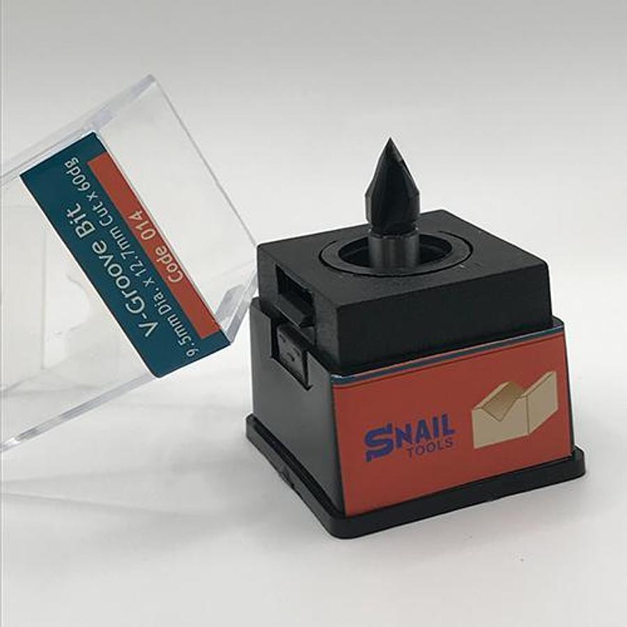 Snail Tools V-Groove Router Bit (9.5mm Dia x 12.7mm Cut)