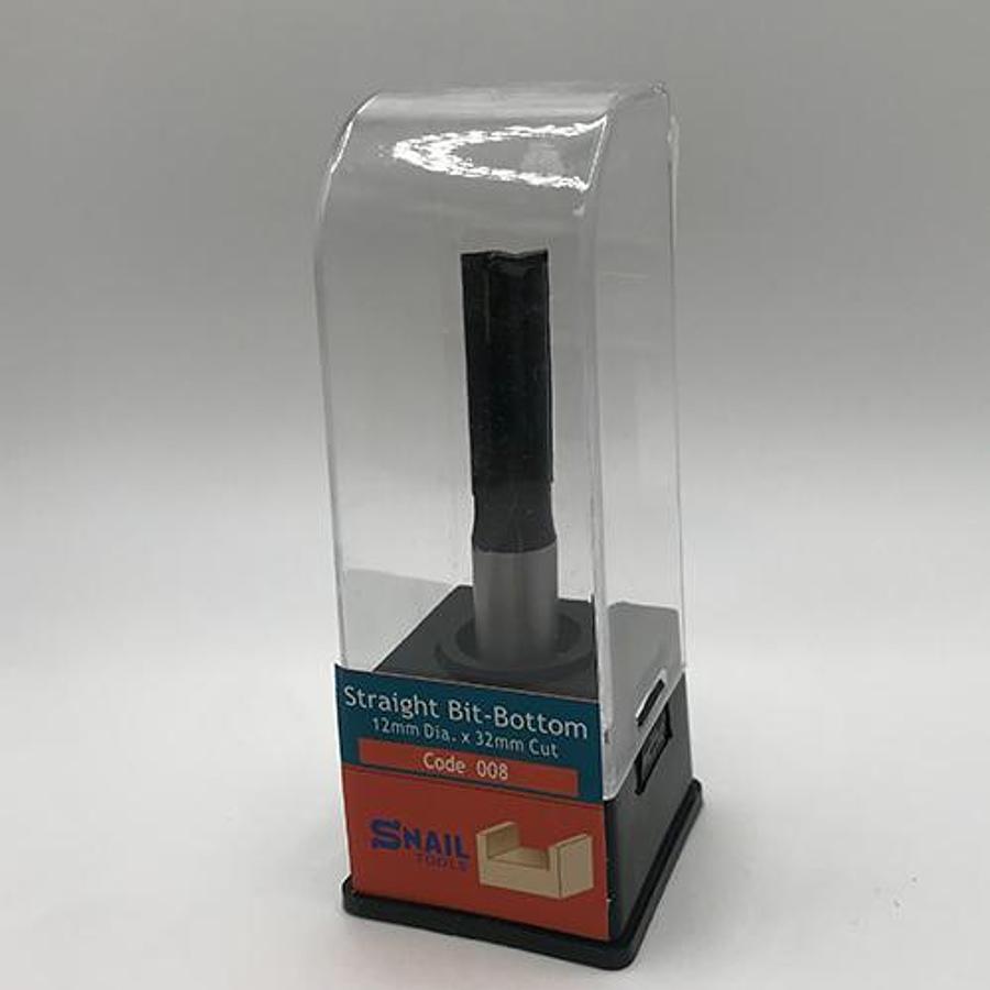 Snail Tools Straight Bit – Bottom Cleaning (12mm Dia x 32mm Cut)