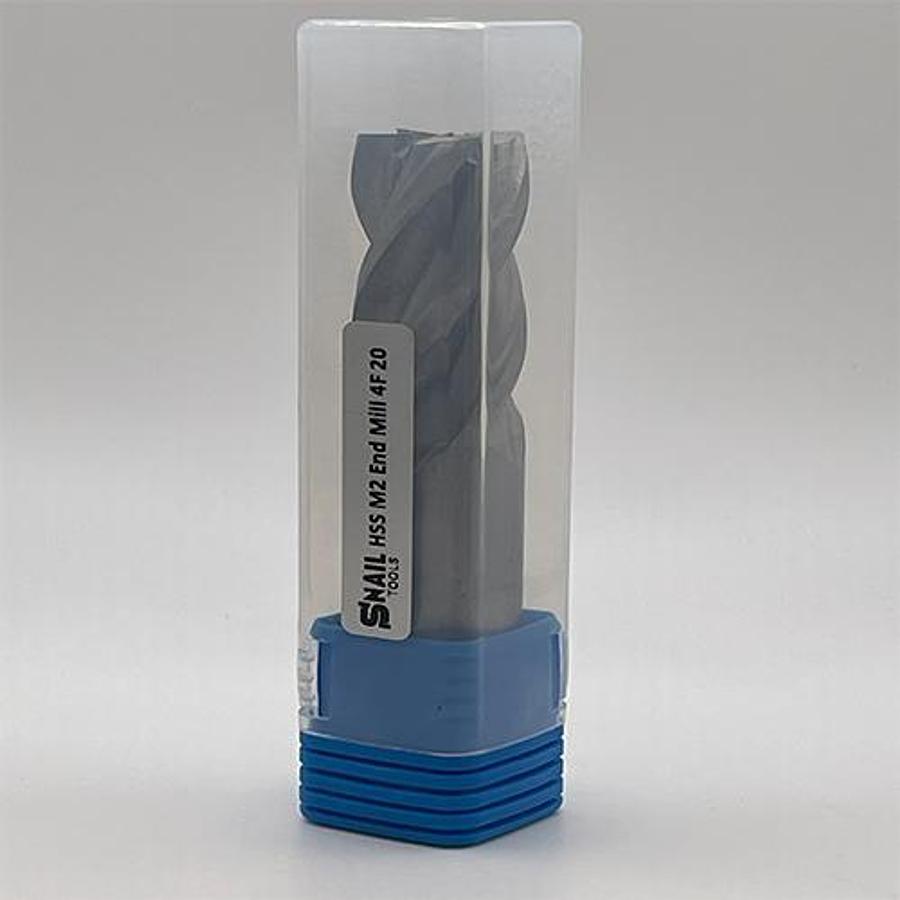 Snail Tools HSS M2 Four Flute End Mill (20.0mm Dia)