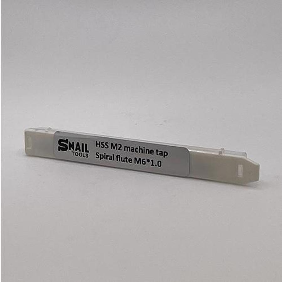 Snail Tools HSS M2 Spiral Flute Machine Tap (M6 x 1.0 Coarse Pitch)