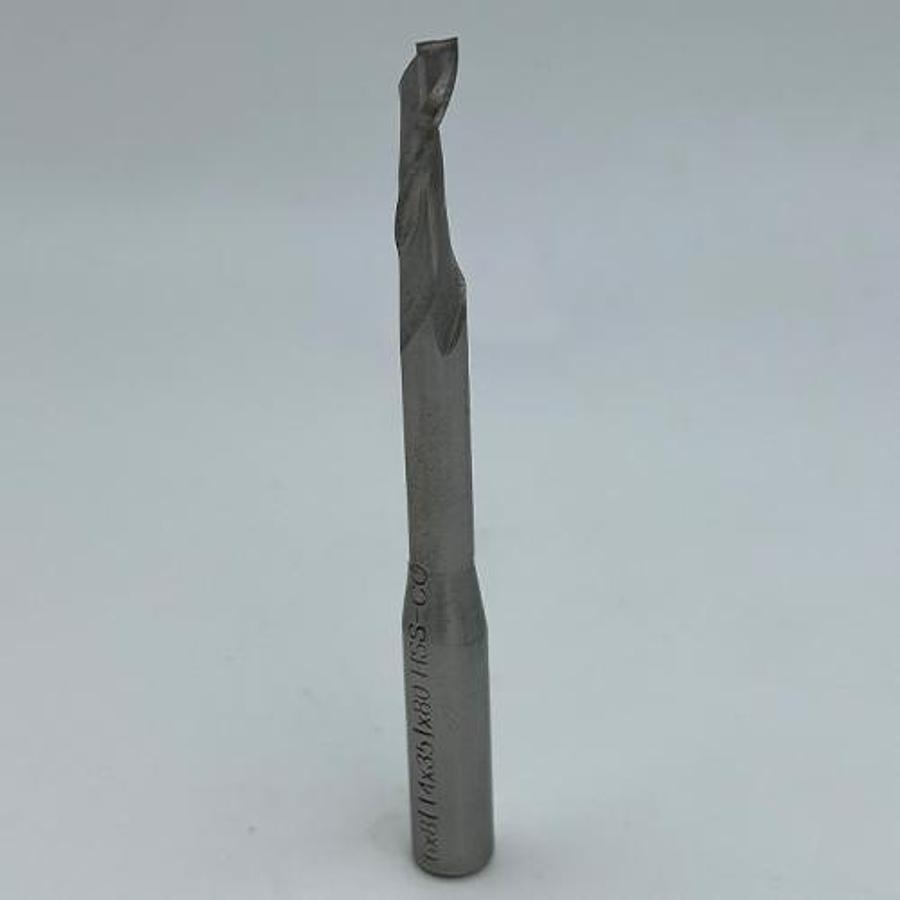Snail Tools HSS Co Single Flute End Mill (6 x 8 x (14 x 35) x 80MM)