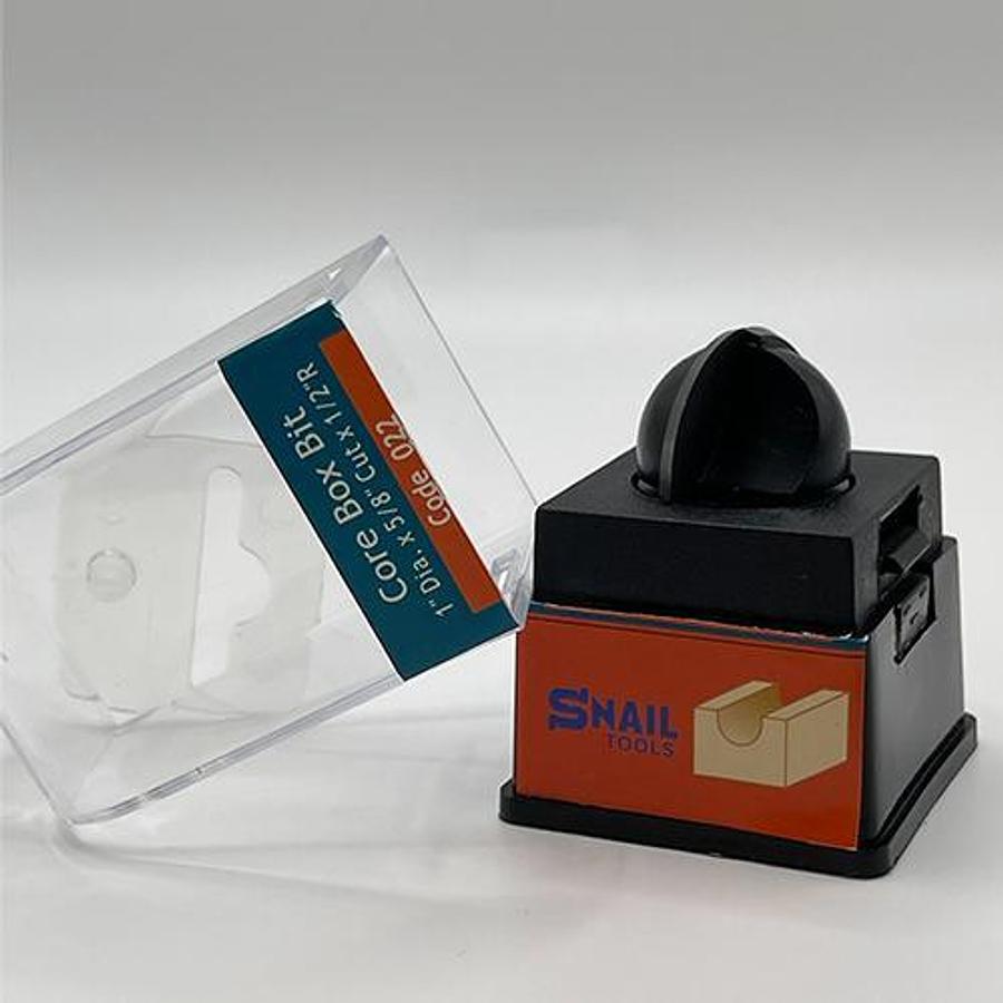 Snail Tools Core Box Router Bit (1″ Dia x 5/8″ Cut)