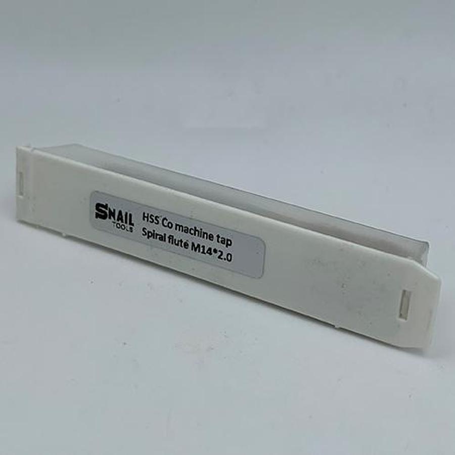 Snail Tools HSS M2 Spiral Flute Machine Tap (M14 x 2.0 Coarse Pitch)