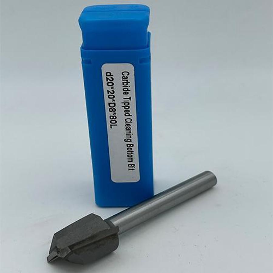 CARB-15-CARBIDE TIPPED CLEANING BOTTOM BIT-D20x20xD8x80L