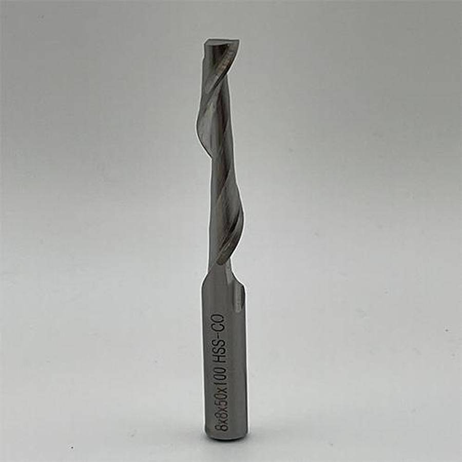 Snail Tools HSS Co Single Flute End Mill (8 x 8 x 50 x 100MM)
