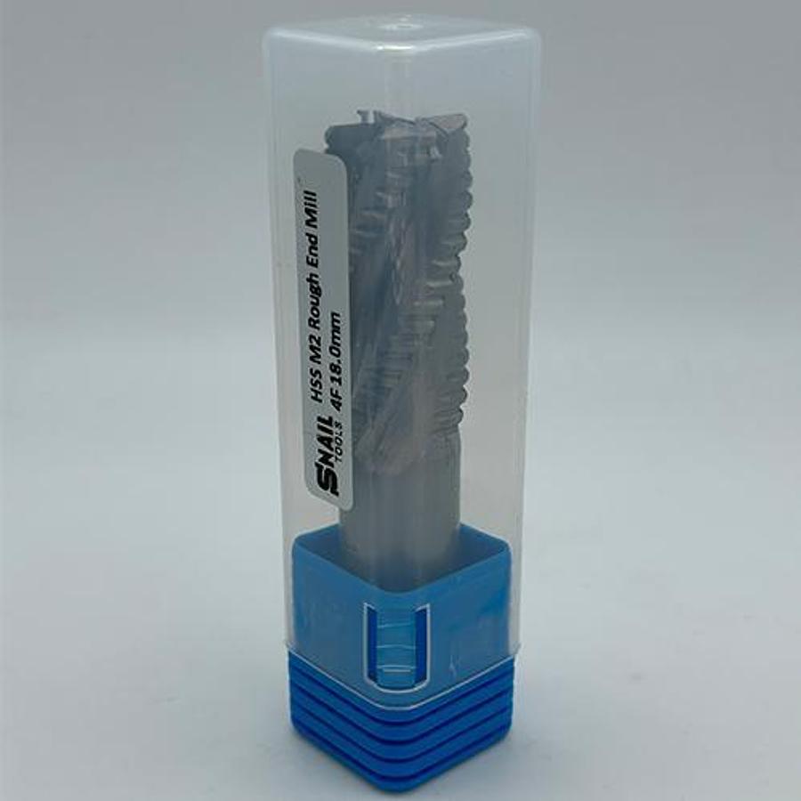 Snail Tools HSS M2 Roughing End Mill (18 x 16 x 35 x 85MM)