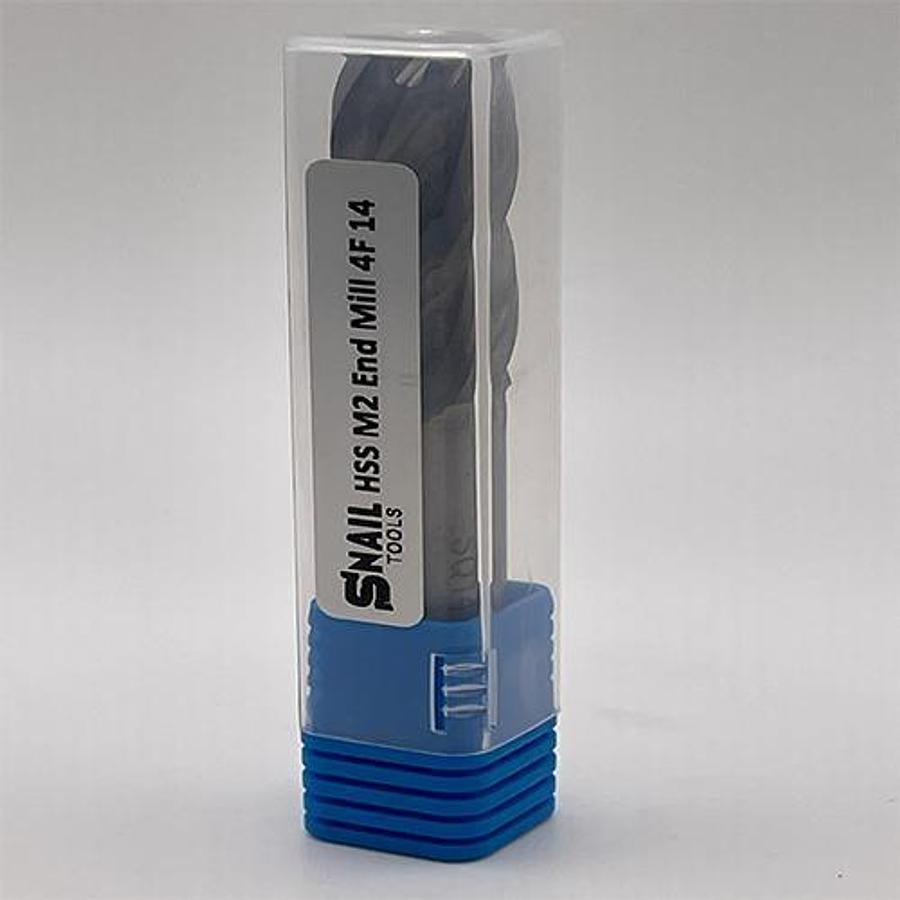 Snail Tools HSS M2 Four Flute End Mill (14.0mm Dia)