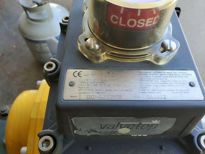 Used Emerson Actuator Valve QS0600.UA04A.27DD10 With Ball Valve and Valve TOP