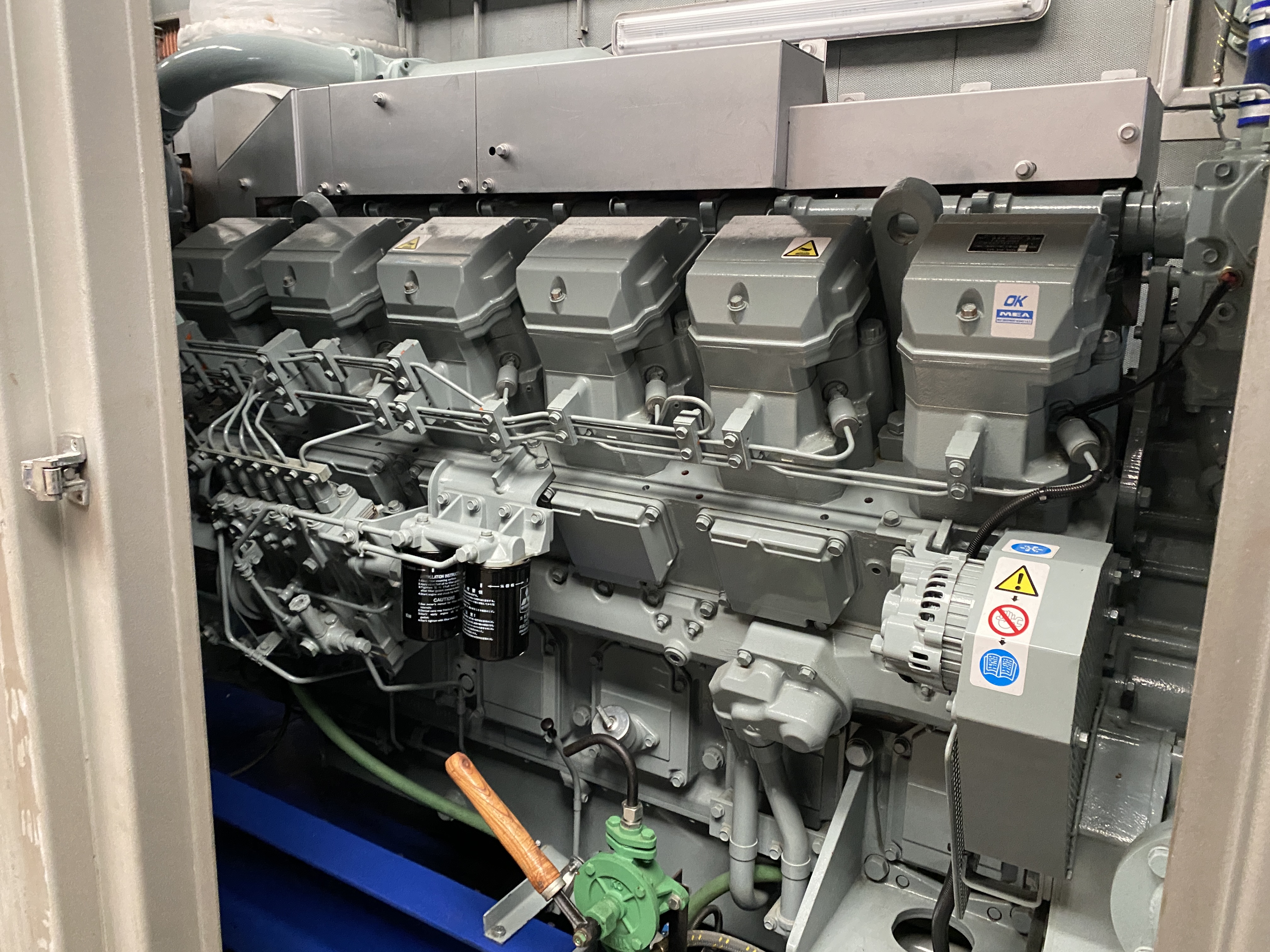 Used 2009 MITSUBISHI S12R / LEROY SOMER DIESEL GEN.SET 1250 KVA