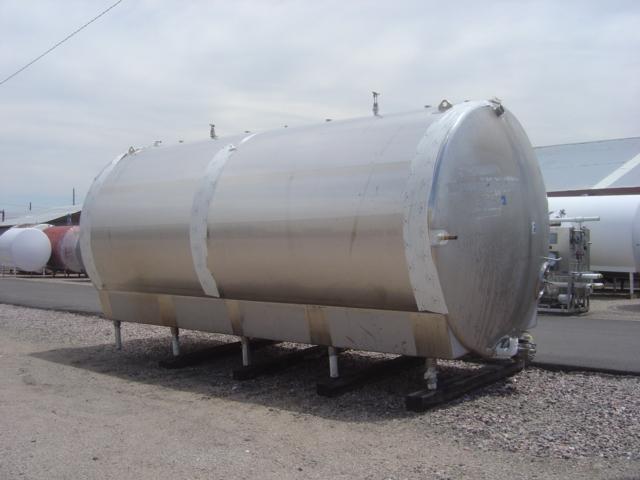 Usado 10,000 GAL, JACKETED STORAGE TANK
