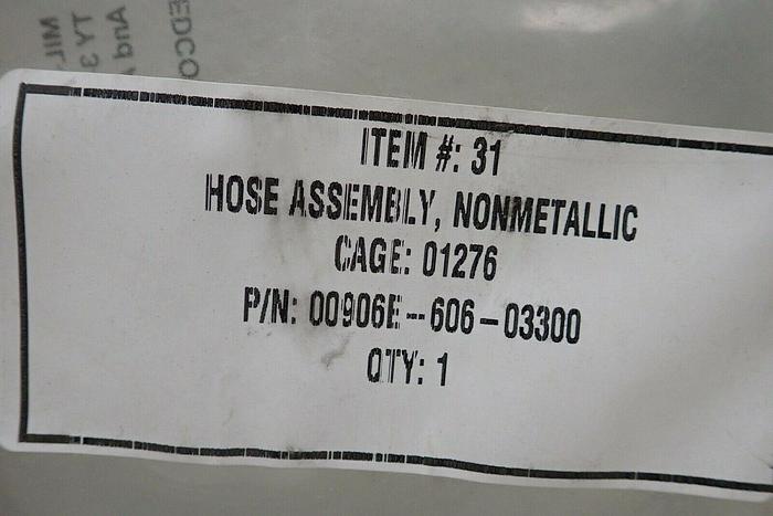 Used Hose Assembly, Nonmetallic 00906E-606-03300 Cage 01276