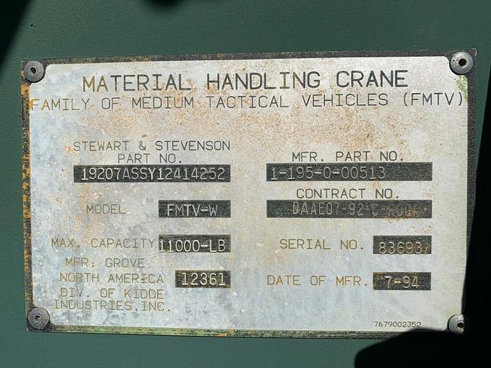 Used 1994 Stewart & Stevenson FMTV-W