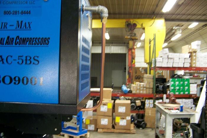 MAC-5BSVSD80V 5hp 1phase Rotary Screw Air Compressor 80 V tank 12 Year AIR-MAX Warranty