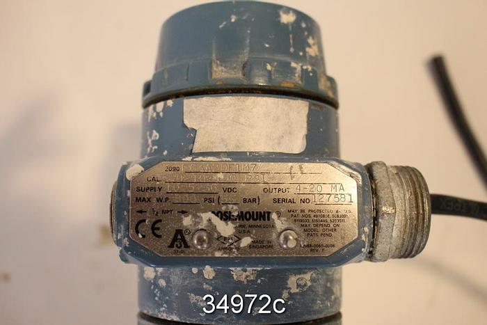 Used Rosemount 2090 FG3A2DF1M7 Pressure Transmitter #34972