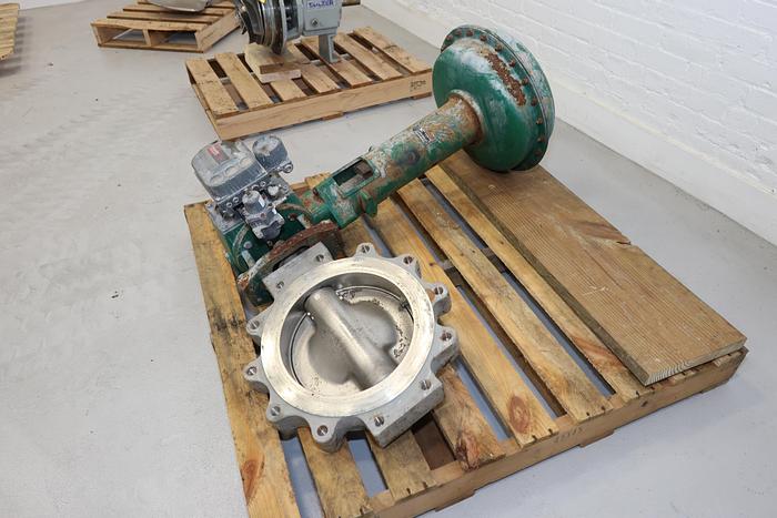 Used Fisher 12" Air Operated Butterfly Valve #44141
