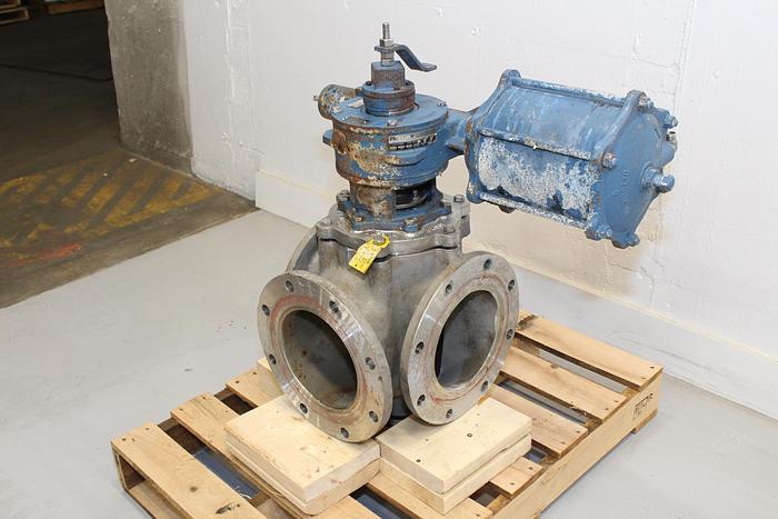 Used Dezurik 8" 3-way Air Operated Valve #43977
