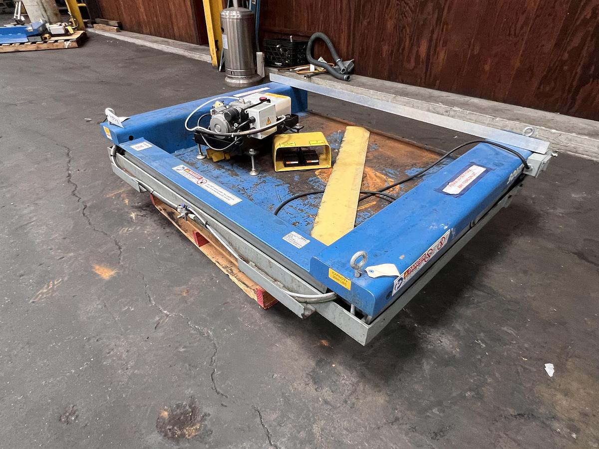 Used Southworth model ZLS2-35 2000 pound floor height lift table