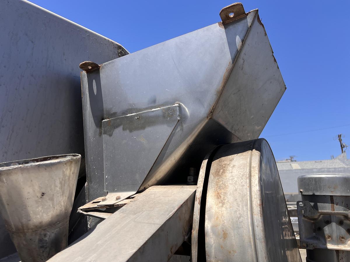 Used Hughes 48” diameter x 16’ long stainless steel hot water rotary blancher