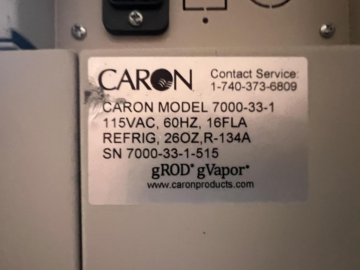 Used Caron model 7000-33-1 environmental chamber for shelf life testing