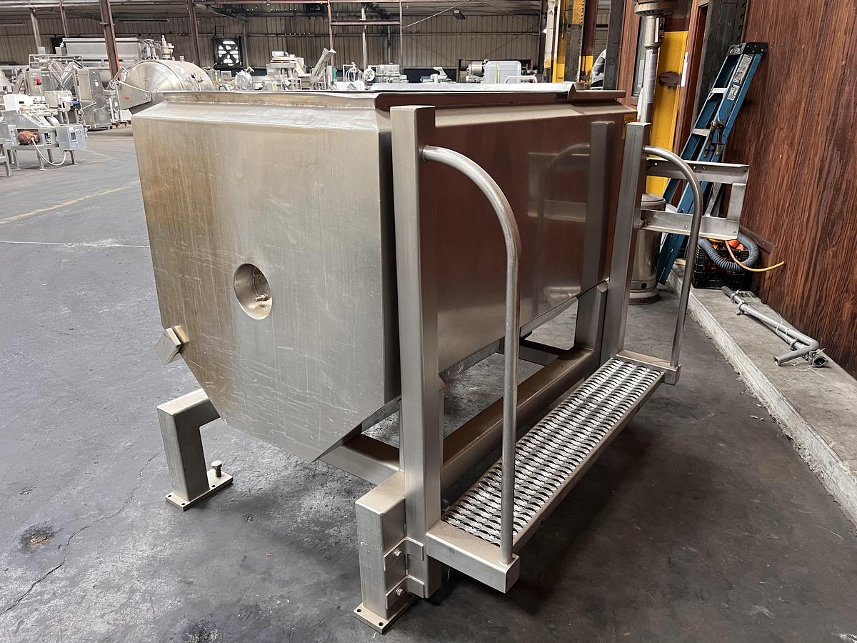 Used 40 cubic foot stainless steel paddle mixer