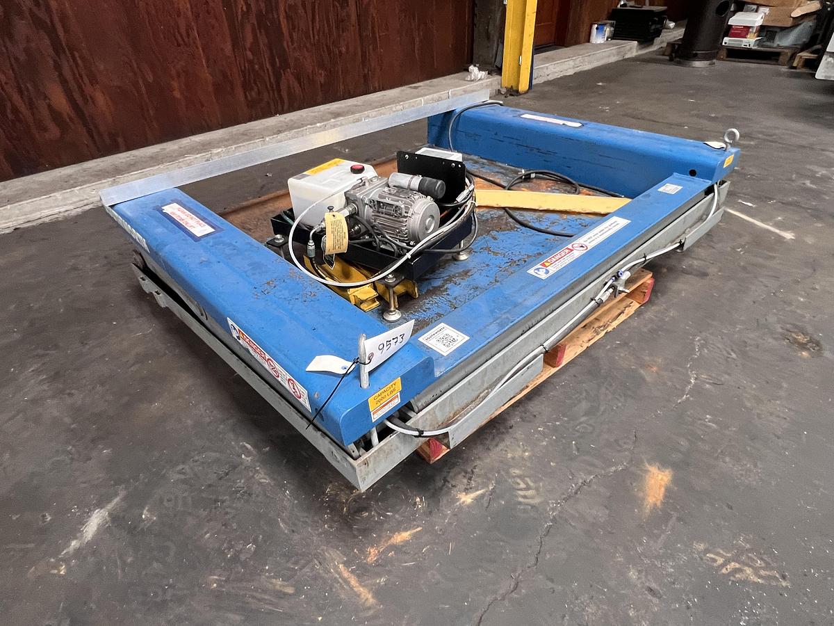 Used Southworth model ZLS2-35 2000 pound floor height lift table