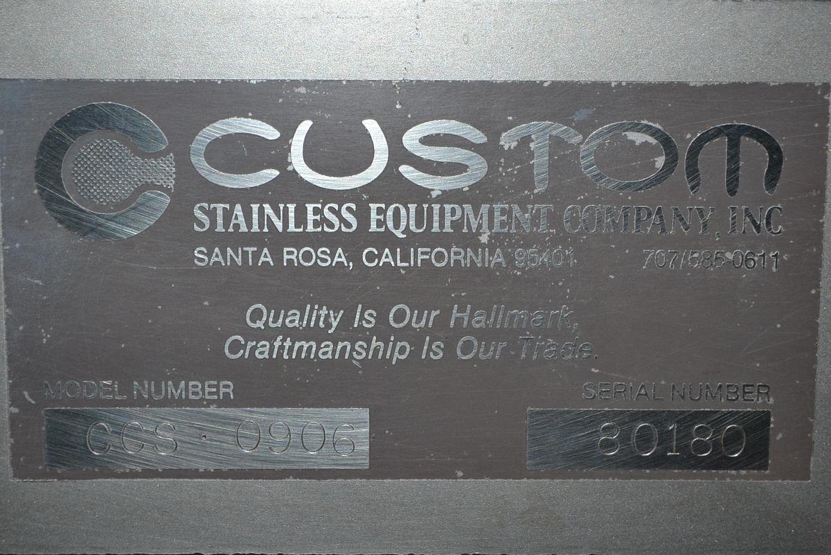  CUSTOM STAINLESS EQUIPMENT COMPANY 