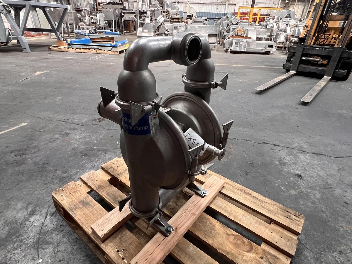 Used Wilden 3" stainless steel pneumatic diaphragm pump