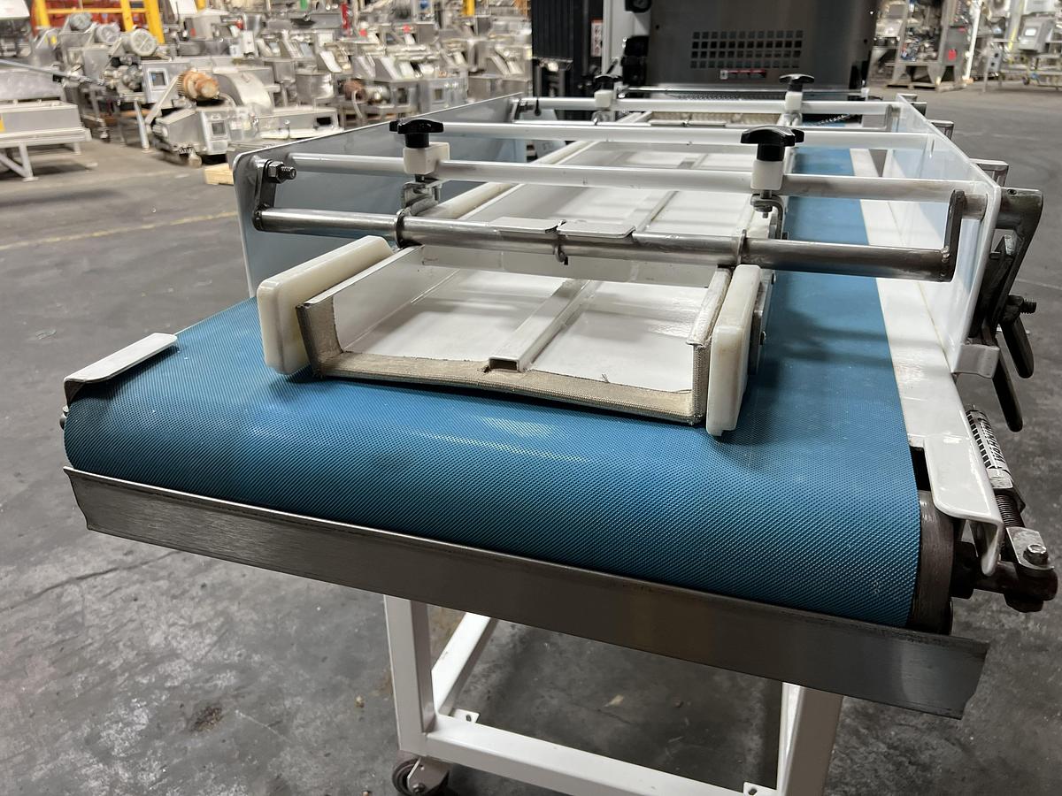 Used Bloemhof model Express 1260 molder and dough sheeter for breads