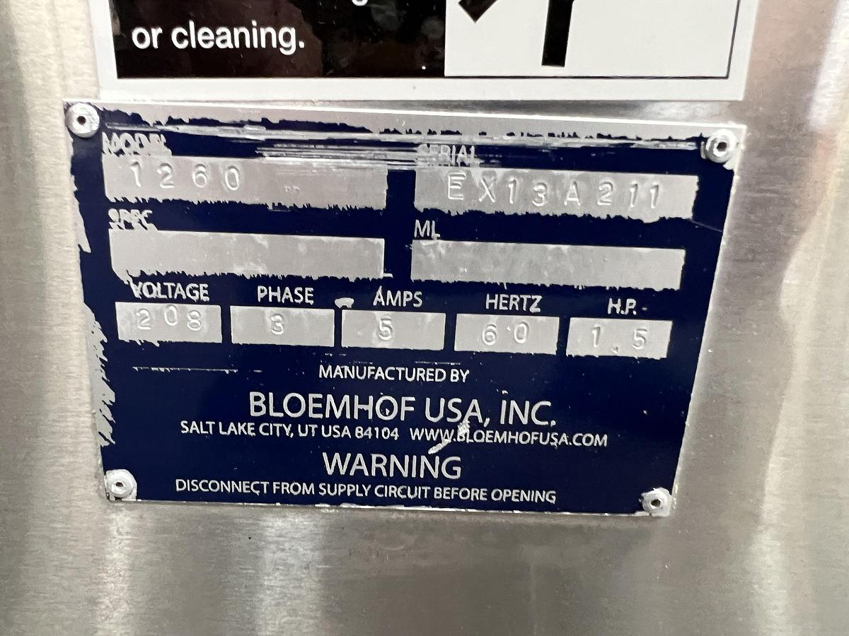 Used Bloemhof model Express 1260 molder and dough sheeter for breads