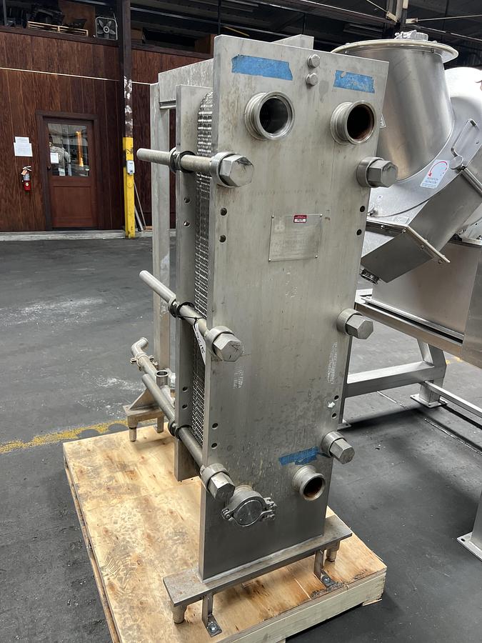 Used Cherry-Burrell ‘Thermaflex’ model 435S-BL plate and frame heat exchanger