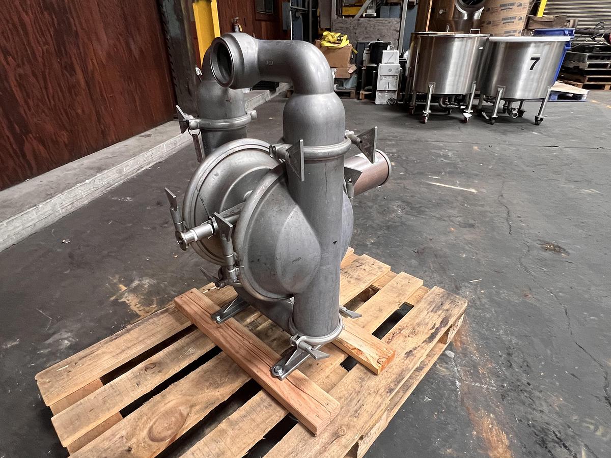 Used Wilden 3" stainless steel pneumatic diaphragm pump