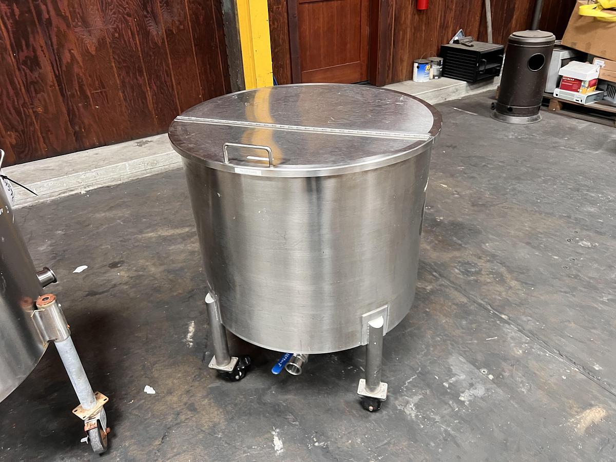 Used 60 gallon stainless steel vertical tank