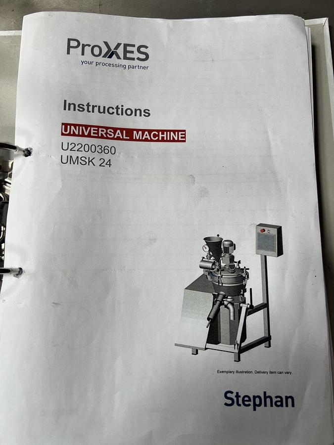 Used Stephen model UMSK-24-E vertical processor