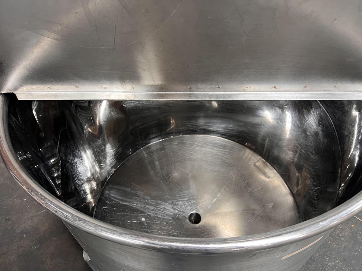 Used 60 gallon stainless steel vertical tank