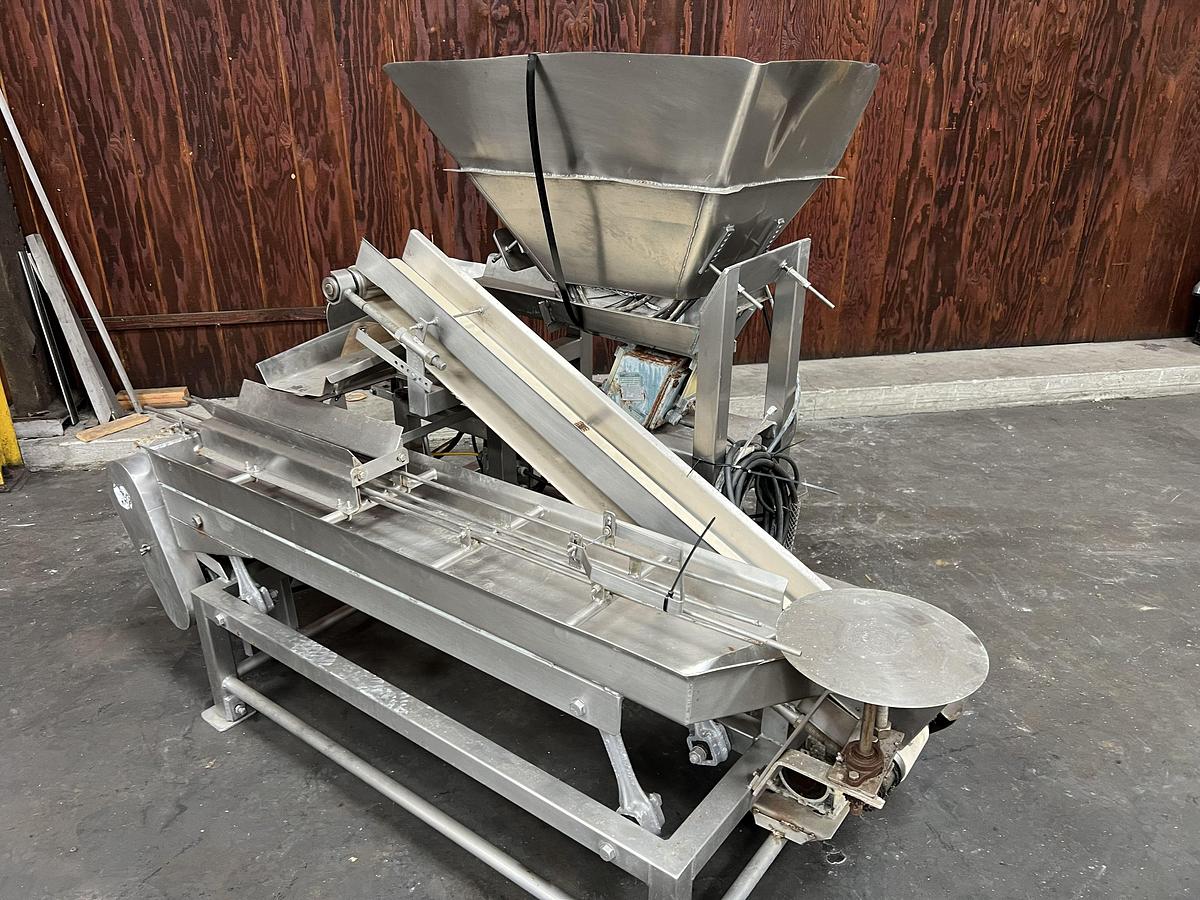 Used Custom manufactured slot filler for 307x111 cans last filling bay shrimp