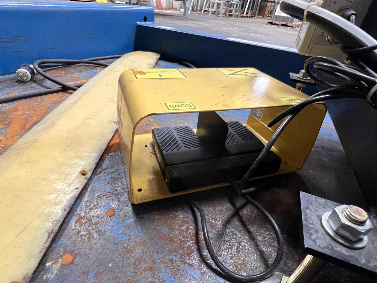 Used Southworth model ZLS2-35 2000 pound floor height lift table