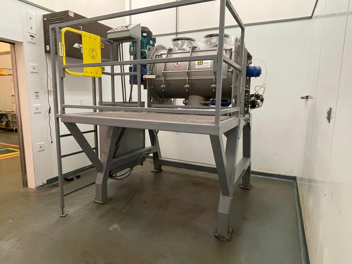 Used Wam type WBH horizontal single shaft batch mixer