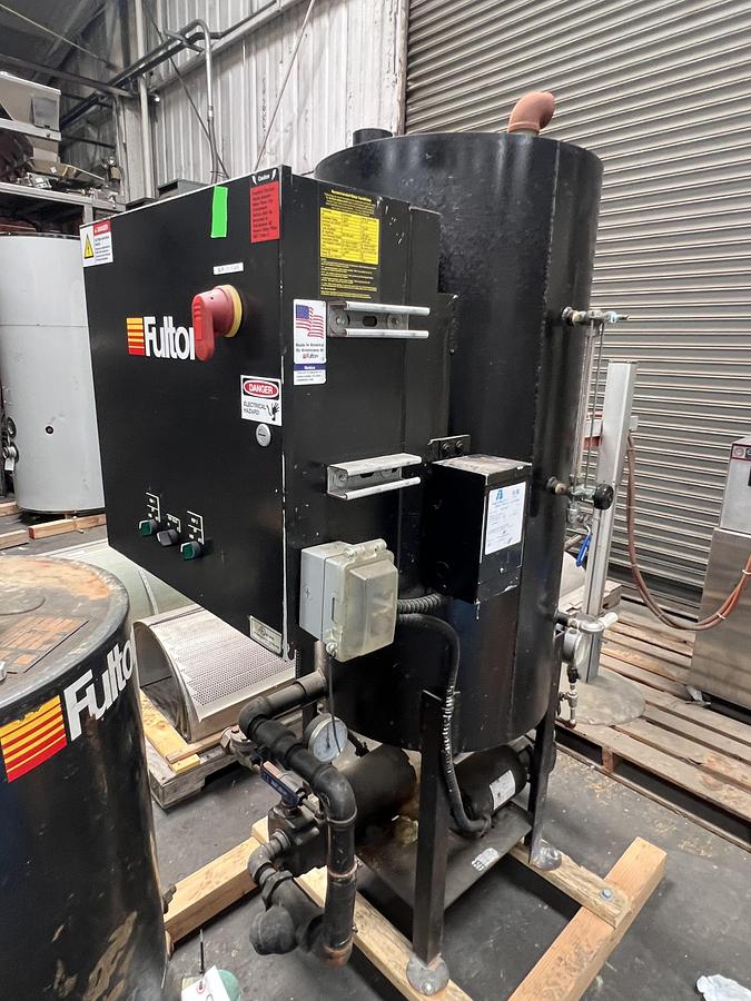 Used Parker dual boiler feed water skid with tank