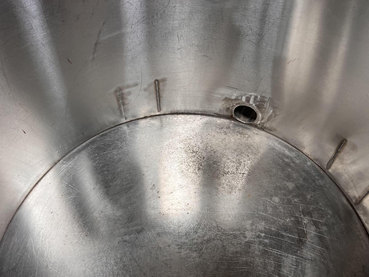 Used 60 gallon stainless steel vertical tank
