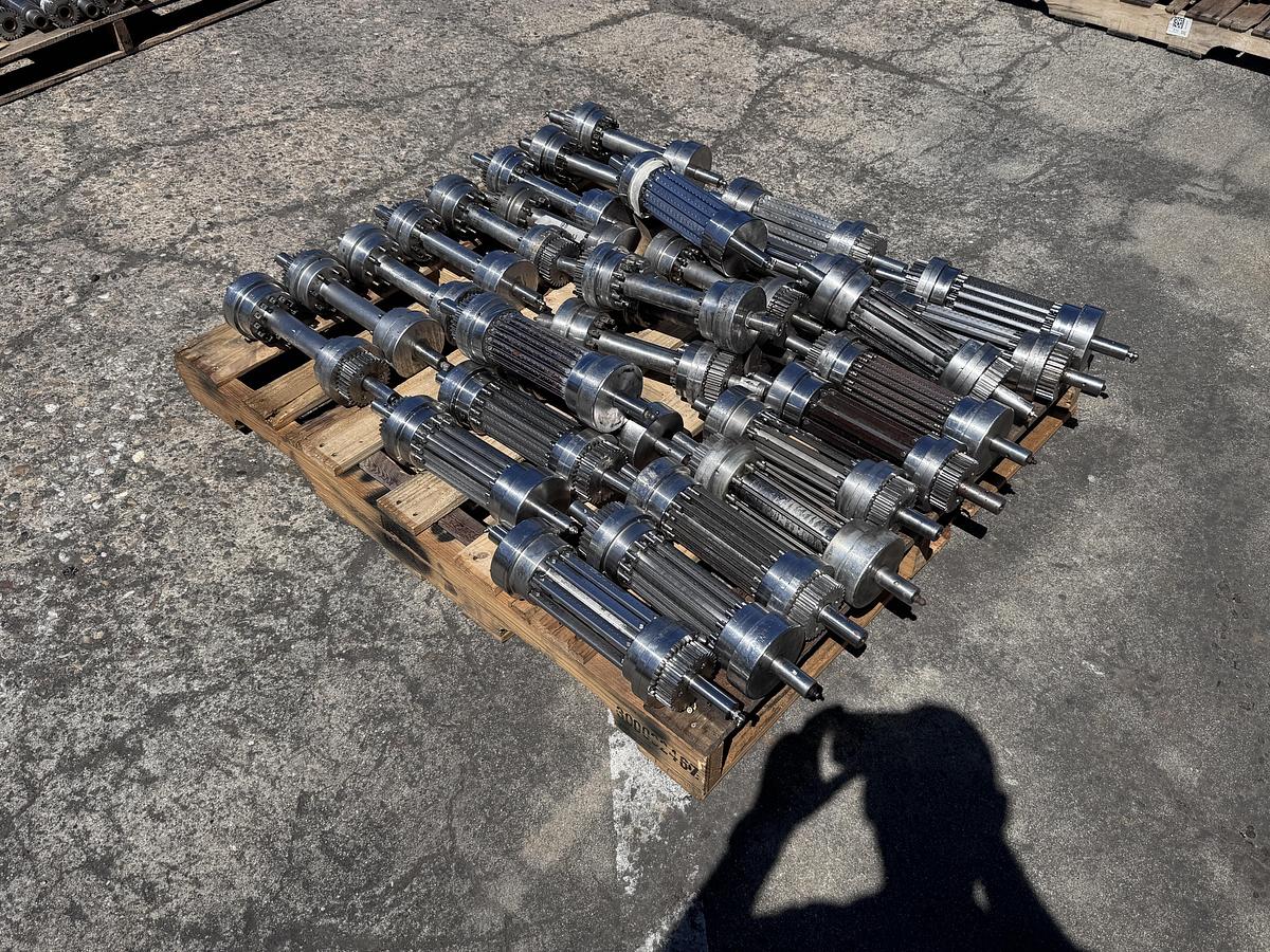 Used Urschel model G/GA stainless steel cross cut spindles