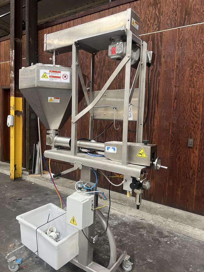 Used Hinds-Bock model SP-64 single piston filler