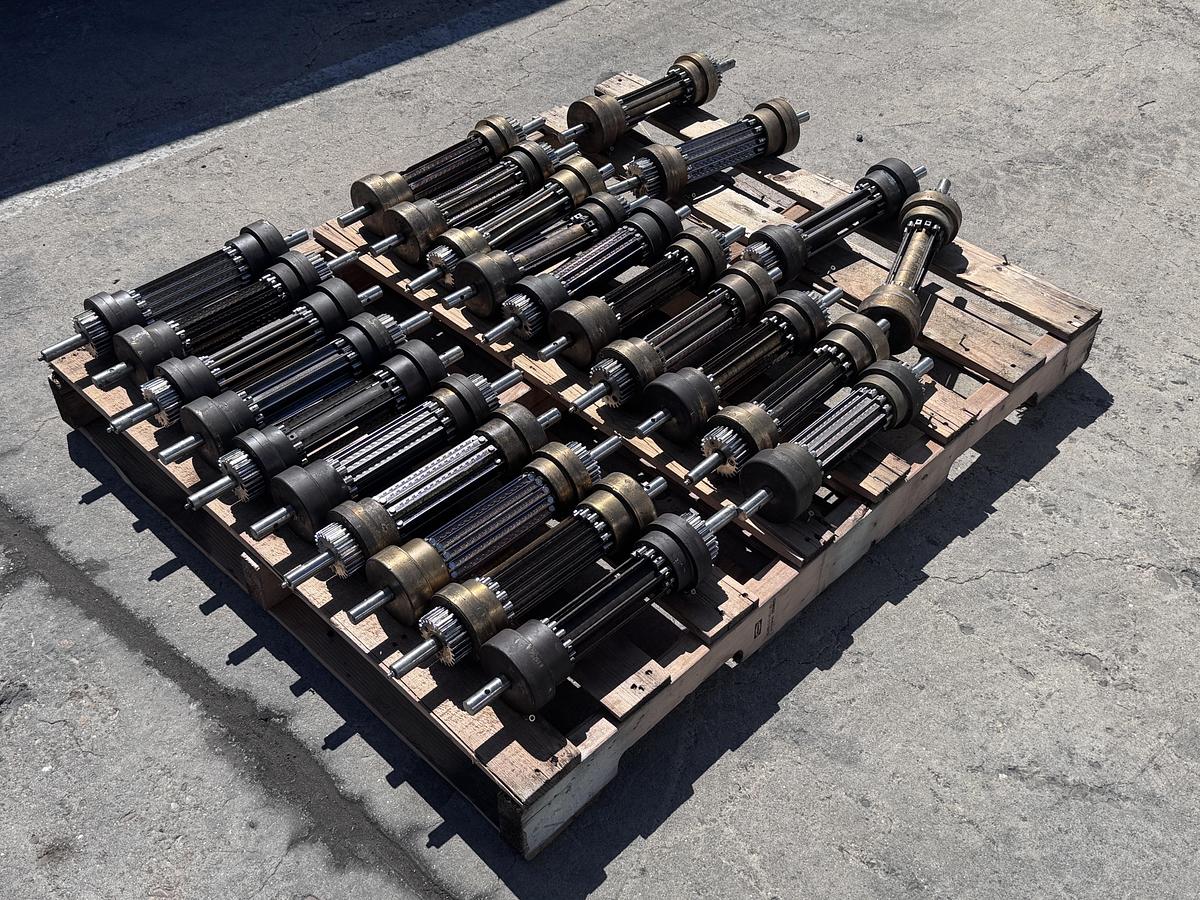 Used Urschel model F brass cross cut spindles