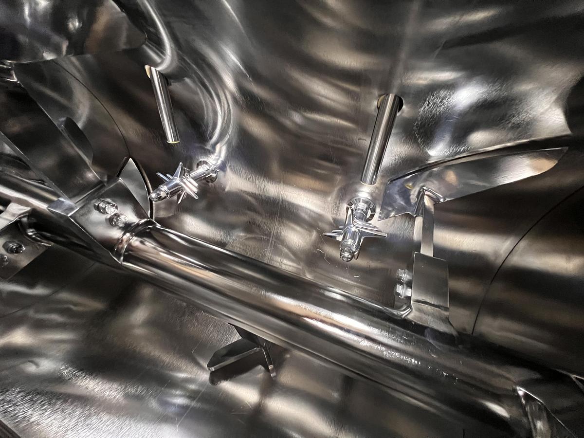 Used Wam type WBH horizontal single shaft batch mixer