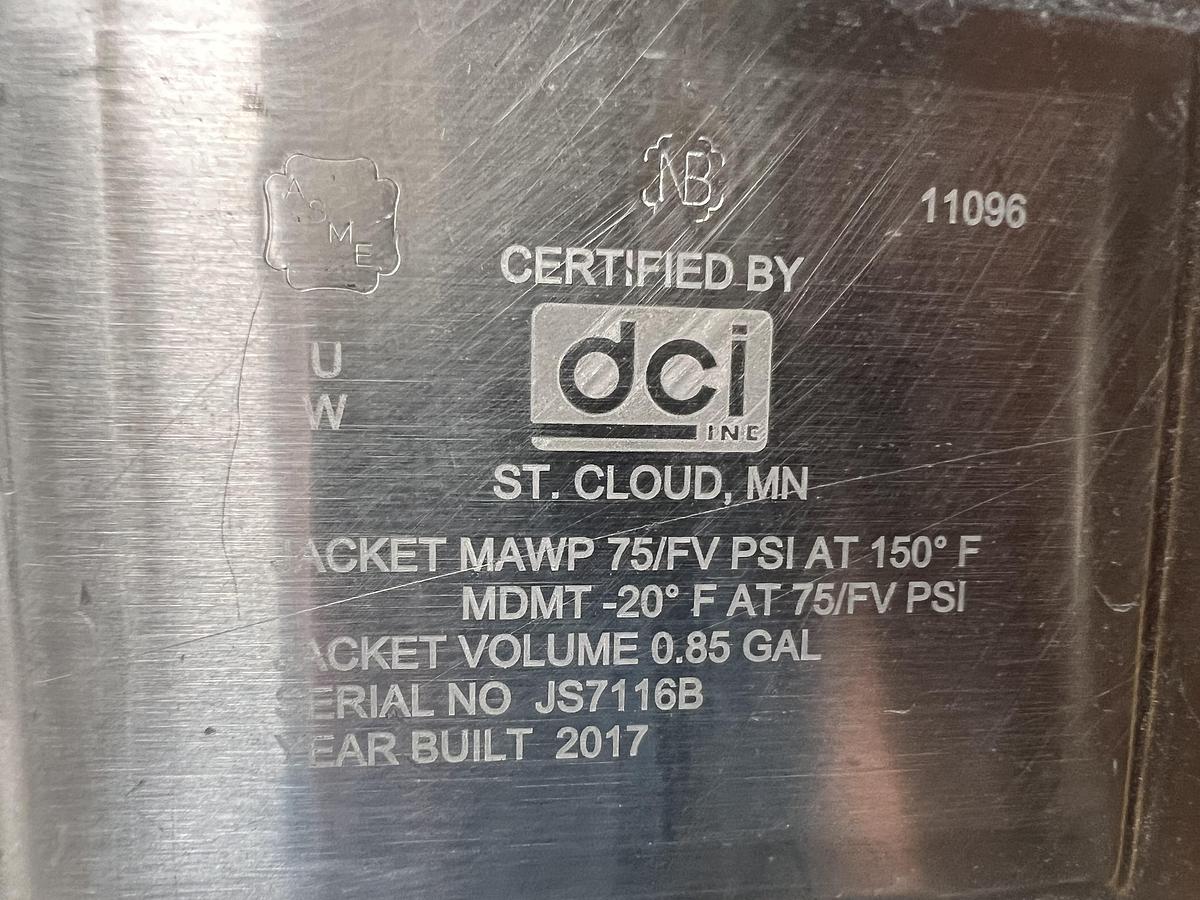 Used DCI 300 gallon single shell vertical Dynamixer