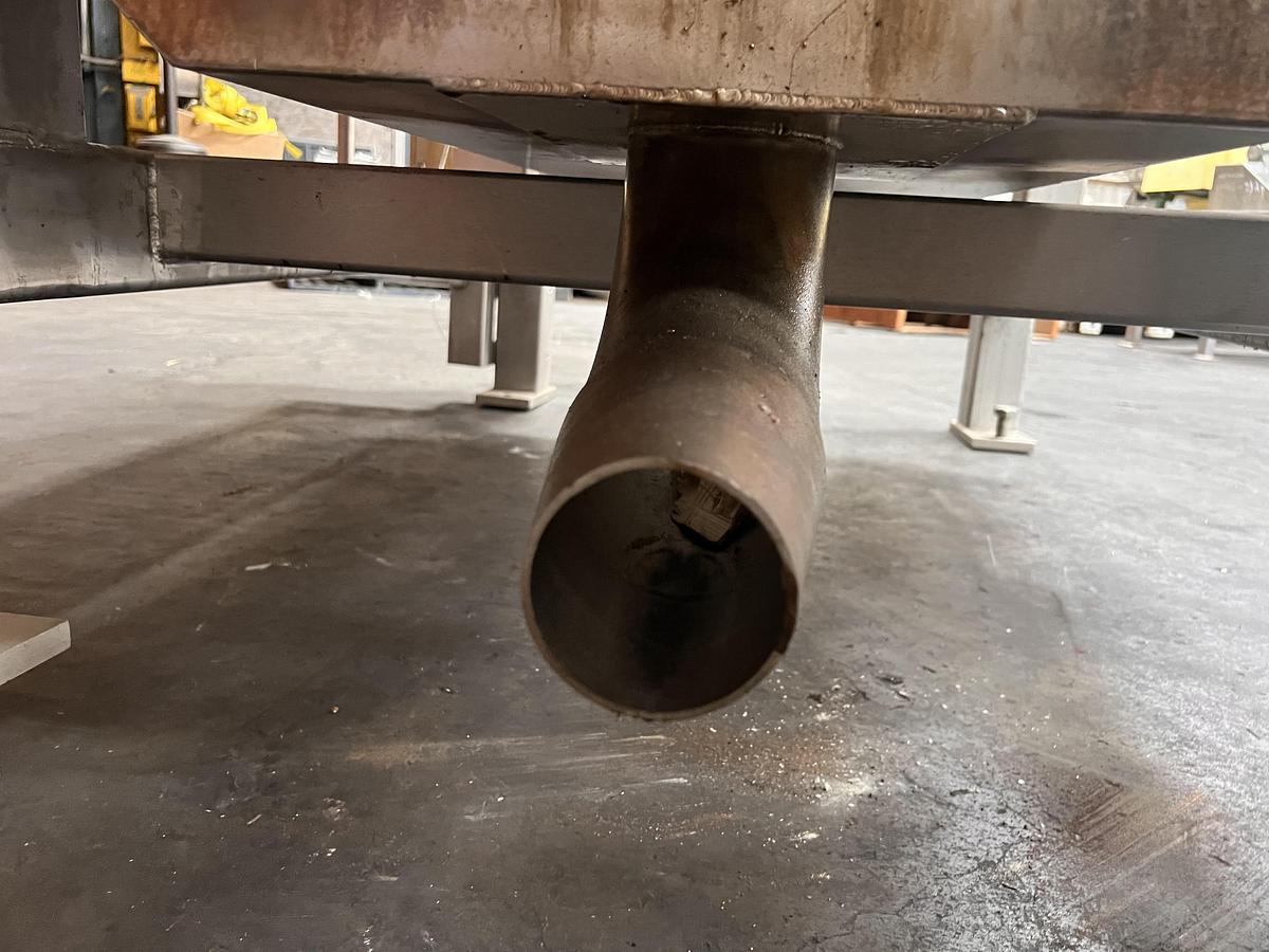 Used 40 cubic foot stainless steel paddle mixer