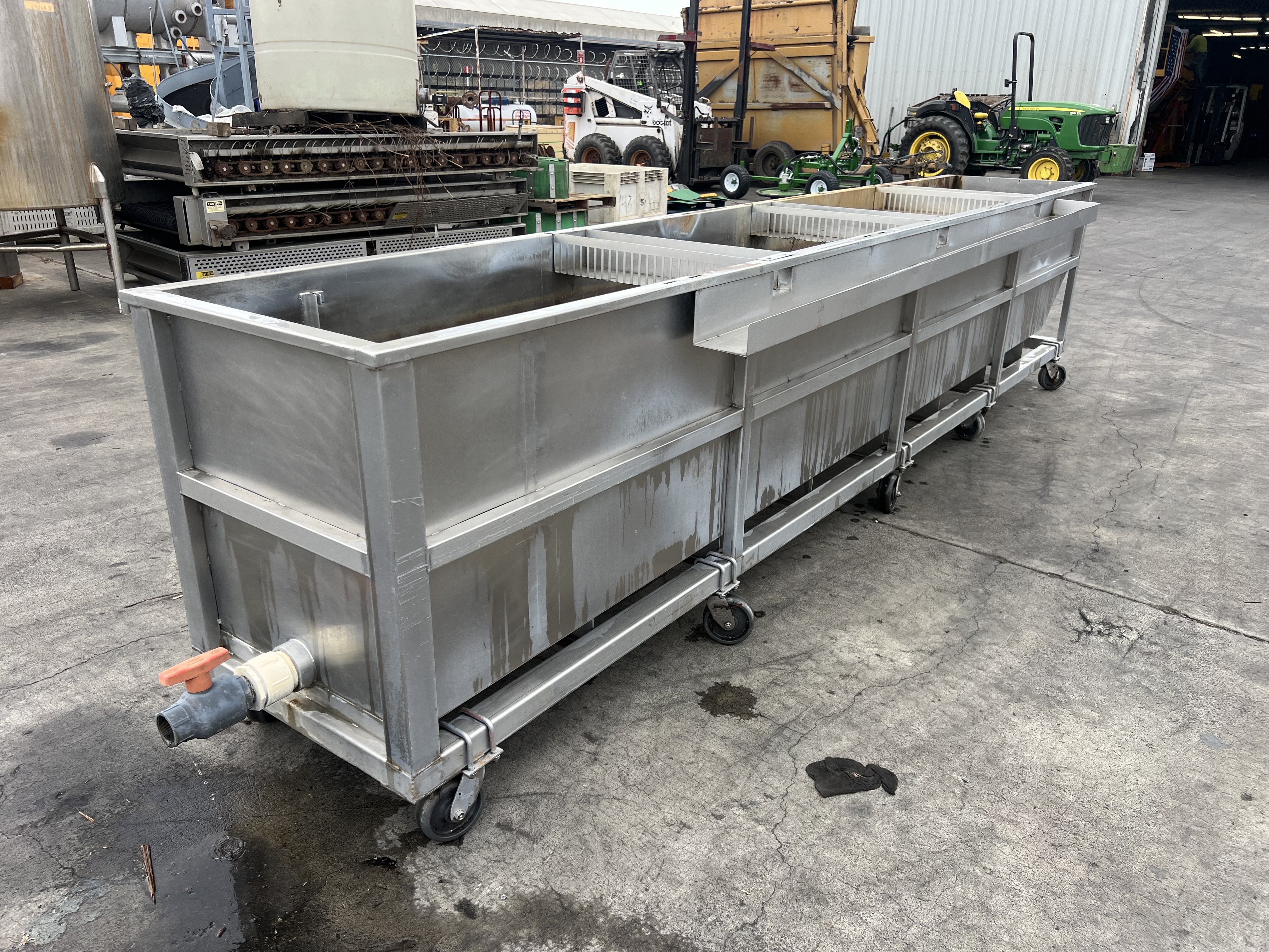 Used 650 gallon stainless steel rectangular tank