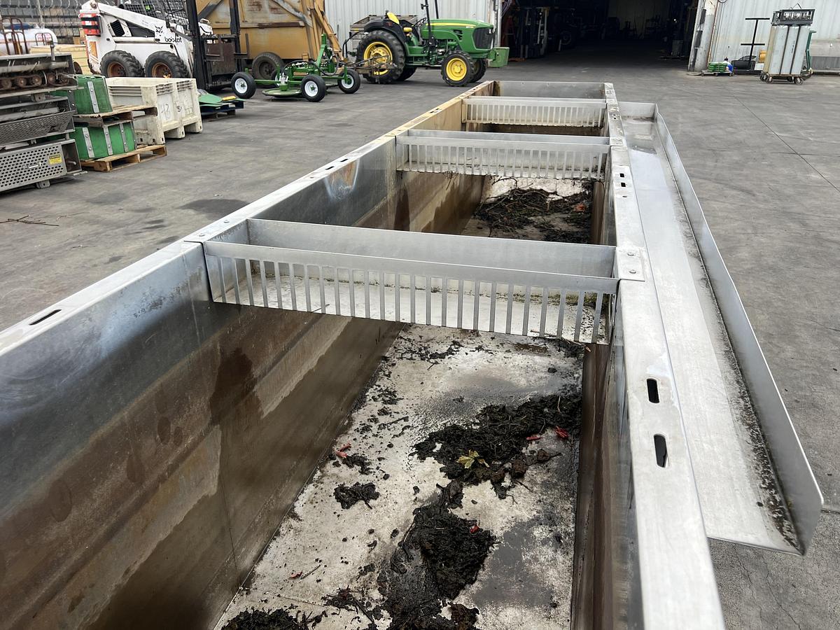 Used 650 gallon stainless steel rectangular tank
