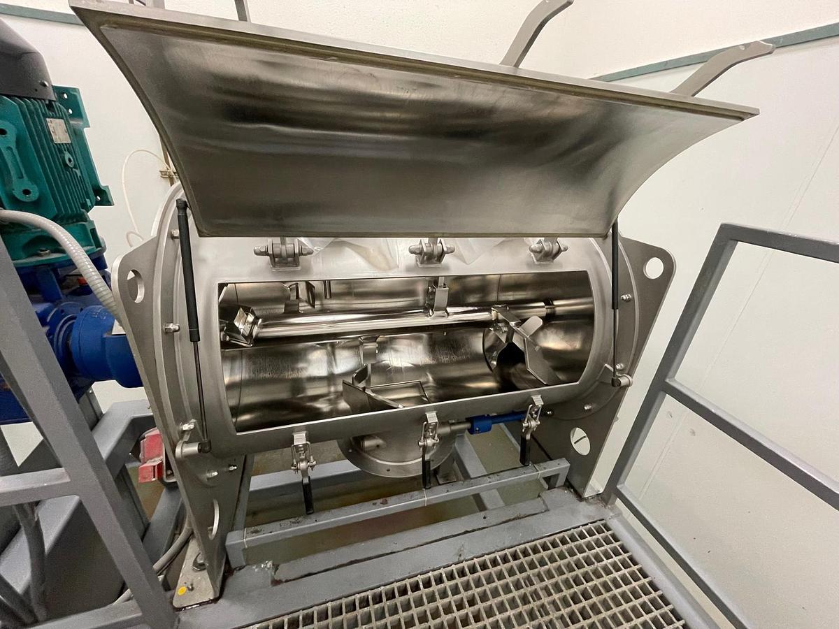 Used Wam type WBH horizontal single shaft batch mixer